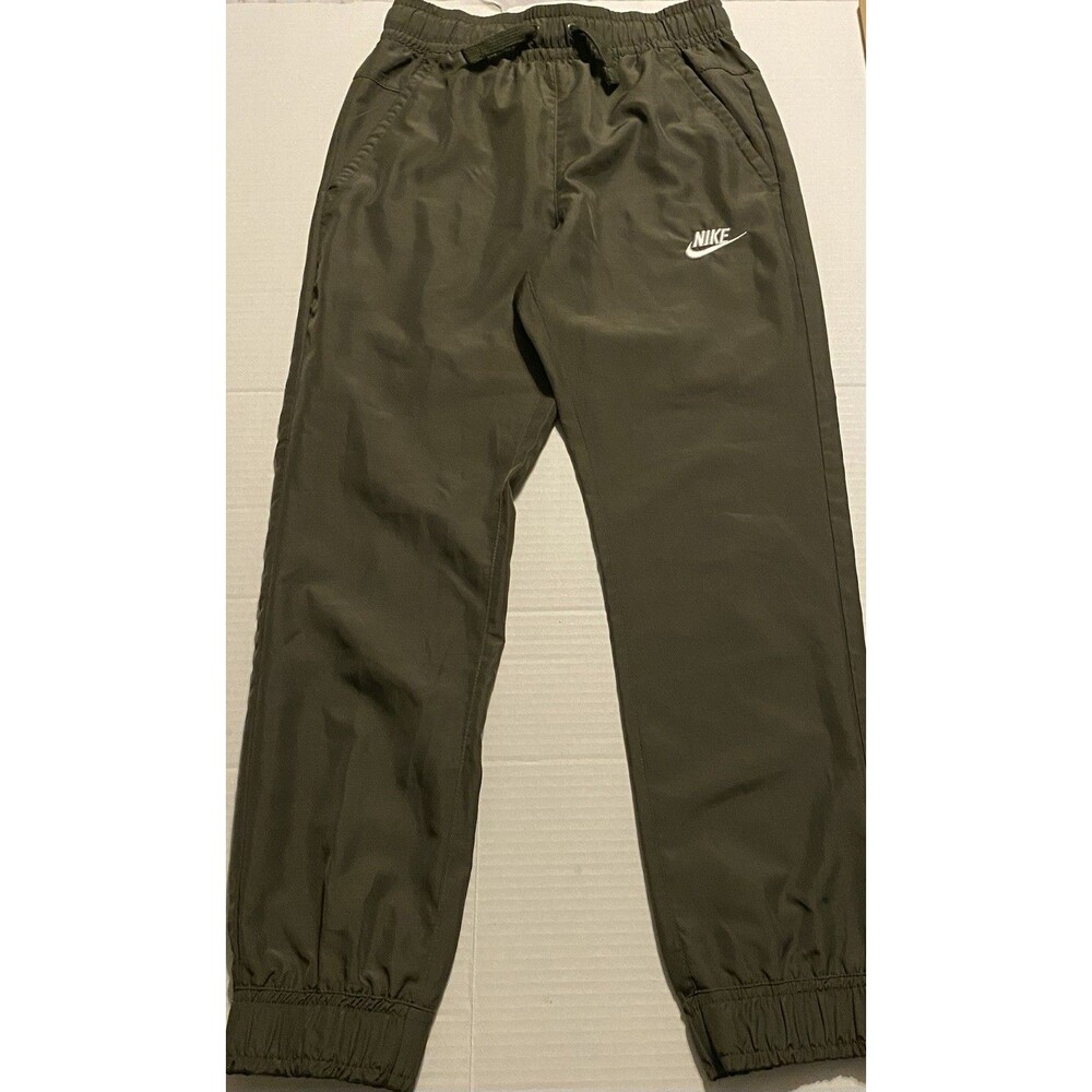 Nike Dri-Fit Woven Training Joggers Olive Green FA190105IEN Boys Size S